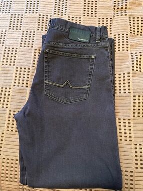 Alberto Men's Dark Blue Jeans - Classic Slim Fit
